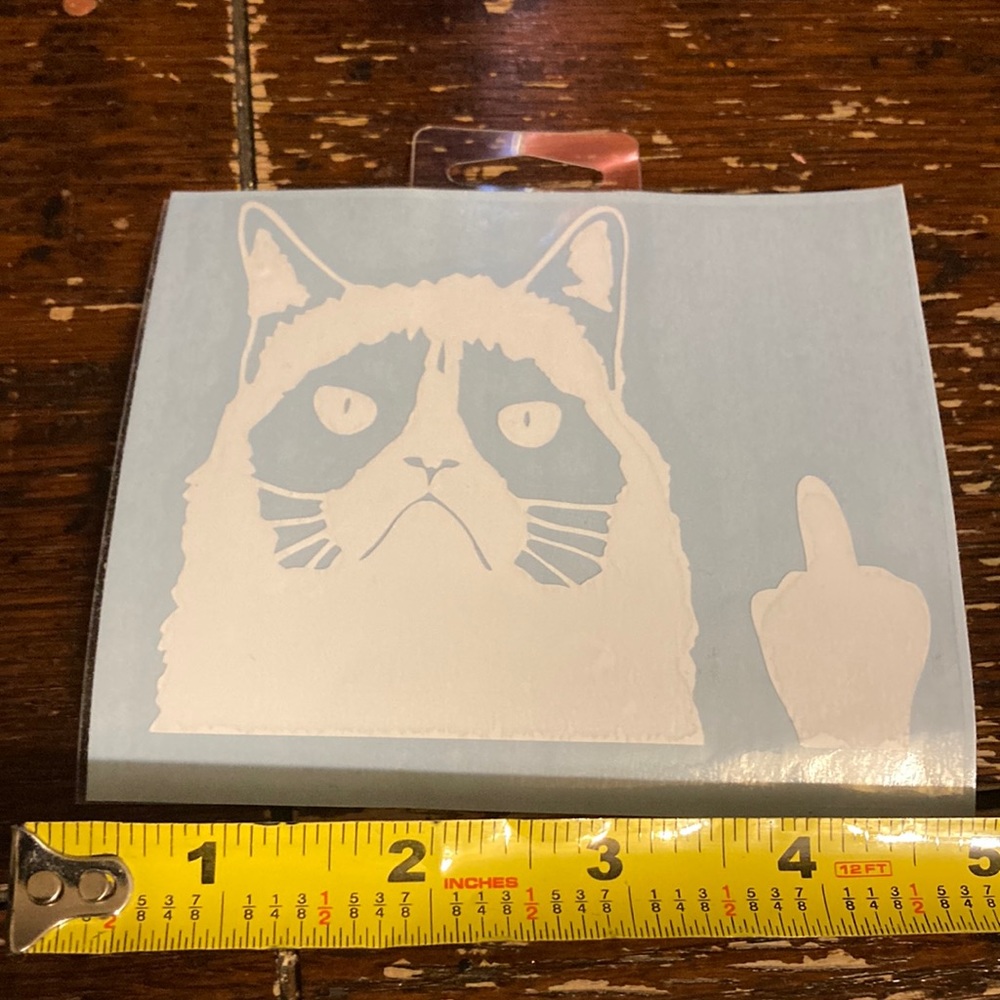 Funny car decals featuring a kitty 🐈‍⬛